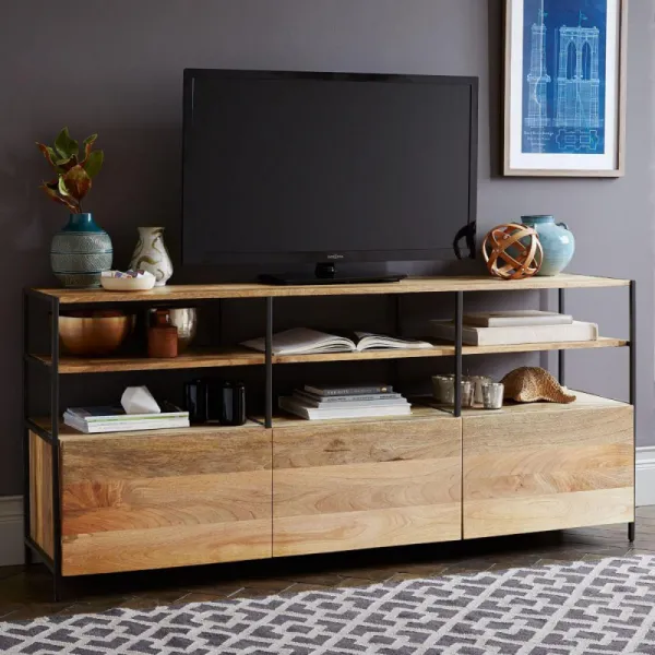 indickynabytok.sk - TV stolík Gita 160x75x45 indický masív mango
