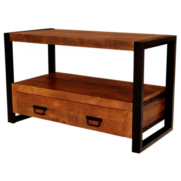 indickynabytok.sk - TV stolík Retro 100x60x45 indický masív mango