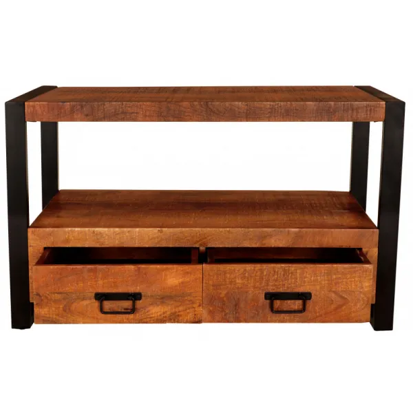 indickynabytok.sk - TV stolík Retro 100x60x45 indický masív mango