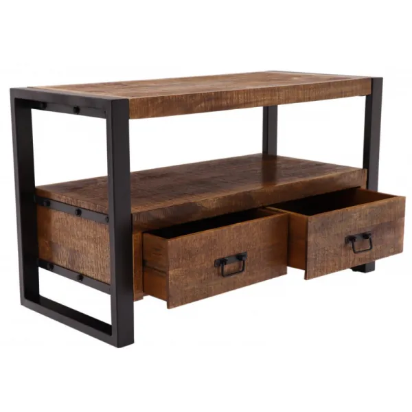indickynabytok.sk - TV stolík Retro 100x60x45 indický masív mango