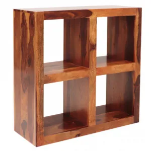indickynabytok.sk - Knižnica Gani 90x90x35 z indického masívu palisander