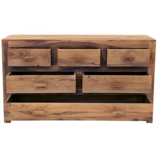 indickynabytok.sk - Komoda Kali 140x80x45 indický masív palisander