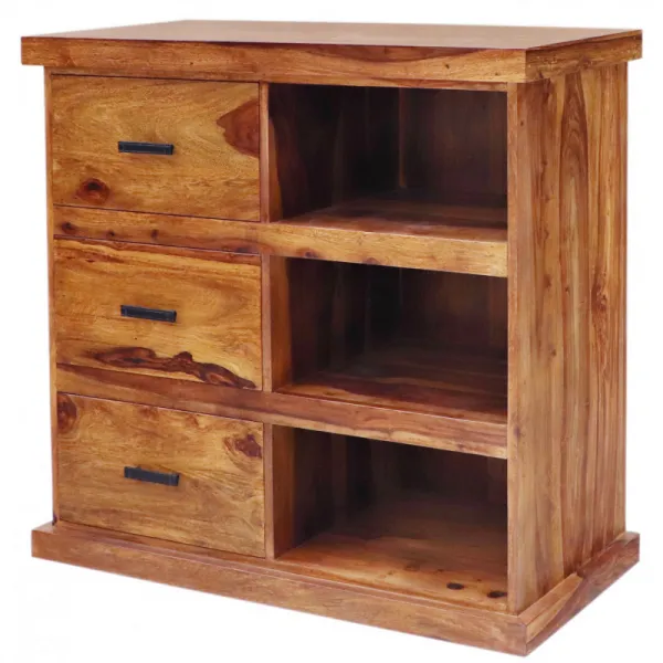 indickynabytok.sk - Komoda Rami 90x90x45 indický masív palisander