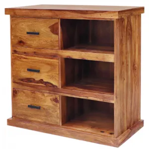 indickynabytok.sk - Komoda Rami 90x90x45 indický masív palisander