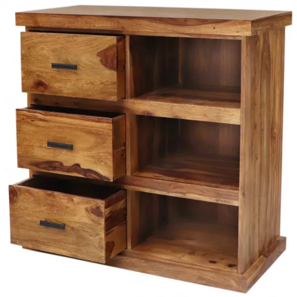 indickynabytok.sk - Komoda Rami 90x90x45 indický masív palisander