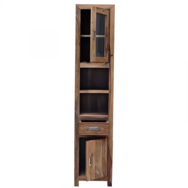 indickynabytok.sk - Skrinka do kúpeľne Nela 40x190x35 indický masív palisander