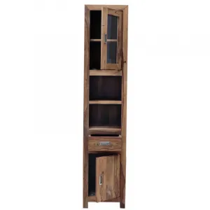 indickynabytok.sk - Skrinka do kúpeľne Nela 40x190x35 indický masív palisander