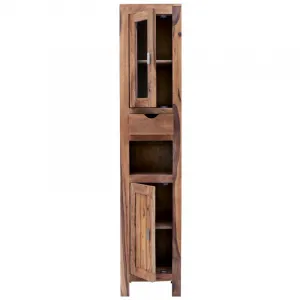 indickynabytok.sk - Skrinka do kúpeľne Amba 40x190x35 z indického masívu palisander