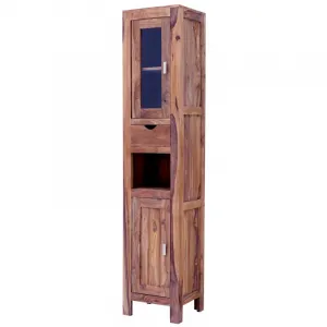 indickynabytok.sk - Skrinka do kúpeľne Amba 40x190x35 z indického masívu palisander