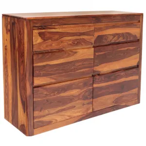 indickynabytok.sk - Komoda Tina 140x100x45 indický masív palisander