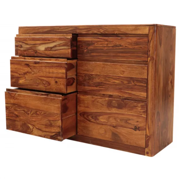 indickynabytok.sk - Komoda Tina 140x100x45 indický masív palisander