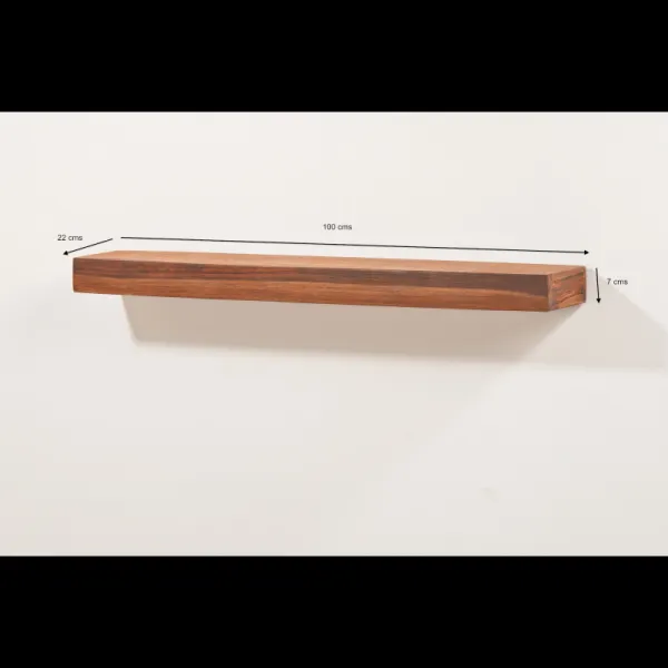 indickynabytok.sk - Polica na stenu Tara 100x22 indický masív palisander