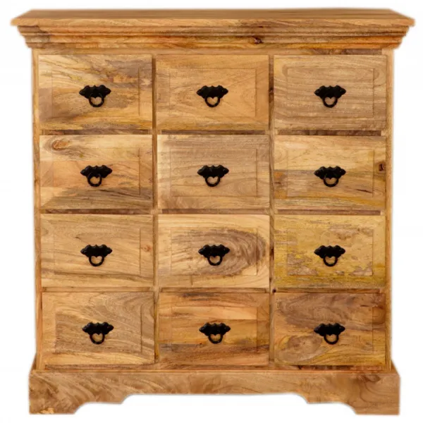 indickynabytok.sk - Komoda Guru 90x90x45 indický masív mango