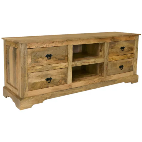 indickynabytok.sk - TV stolík Guru 150x60x45 indický masív mango