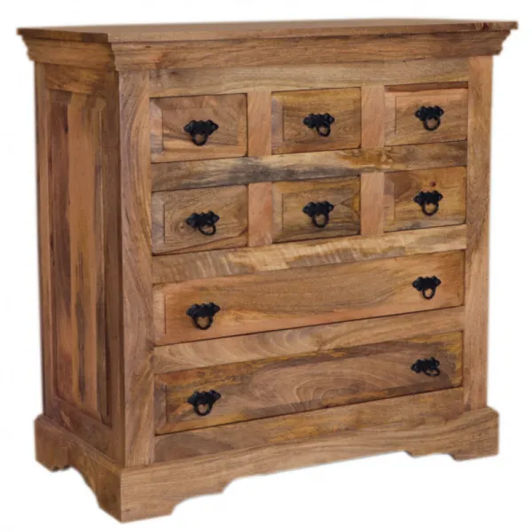 indickynabytok.sk - Komoda Guru 90x90x45 indický masív mango