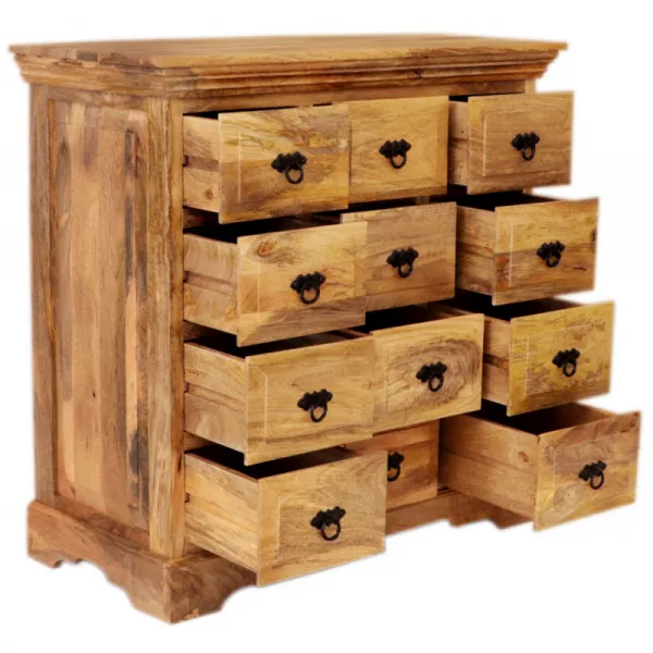 indickynabytok.sk - Komoda Guru 90x90x45 indický masív mango