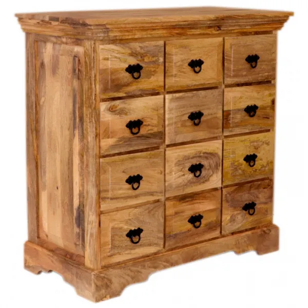indickynabytok.sk - Komoda Guru 90x90x45 indický masív mango