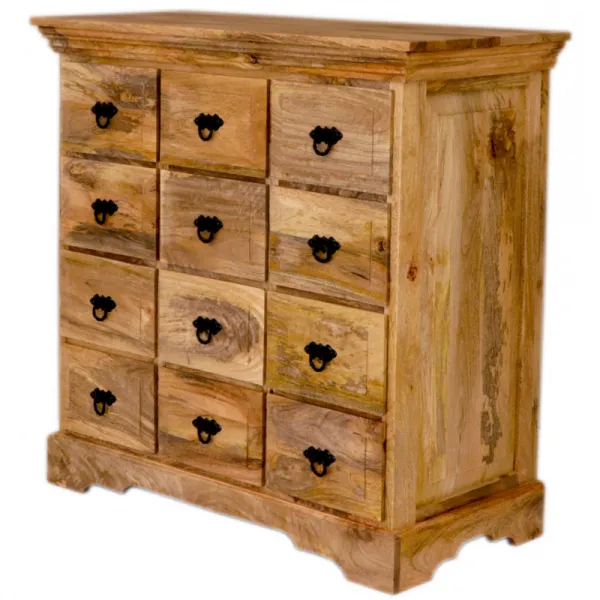 indickynabytok.sk - Komoda Guru 90x90x45 indický masív mango