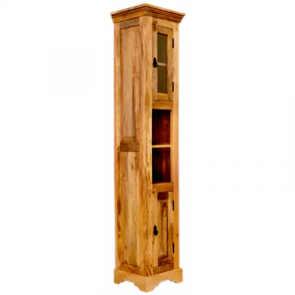 indickynabytok.sk - Skrinka do kúpeľne Guru 40x190x35 indický masív mango