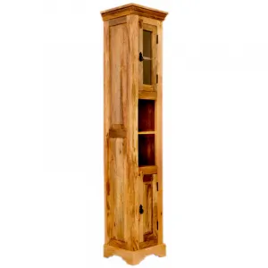 indickynabytok.sk - Skrinka do kúpeľne Guru 40x190x35 indický masív mango