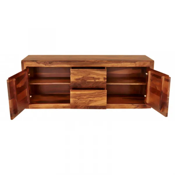 indickynabytok.sk - TV stolík Tina s úložným priestorom 160x60x45 indický masív palisander