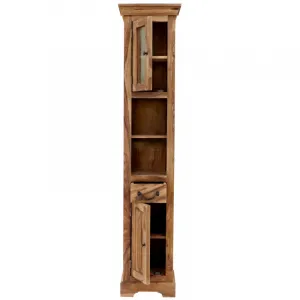 indickynabytok.sk - Skrinka do kúpeľne Jali 40x190x35 z indického masívu palisander