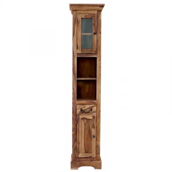 indickynabytok.sk - Skrinka do kúpeľne Jali 40x190x35 z indického masívu palisander