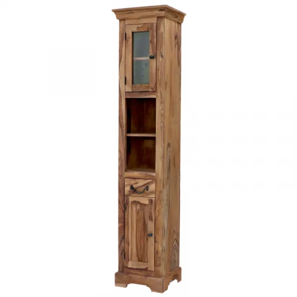 indickynabytok.sk - Skrinka do kúpeľne Jali 40x190x35 z indického masívu palisander