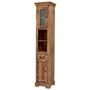 indickynabytok.sk - Skrinka do kúpeľne Jali 40x190x35 z indického masívu palisander