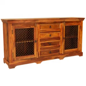 indickynabytok.sk - Komoda 180x90x45 Jali z indického masívu palisander