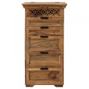 indickynabytok.sk - Komoda Mira 60x120x45 indický masív palisander