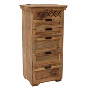 indickynabytok.sk - Komoda Mira 60x120x45 indický masív palisander
