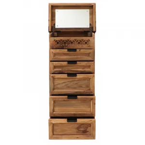 indickynabytok.sk - Komoda Mira 60x120x45 indický masív palisander