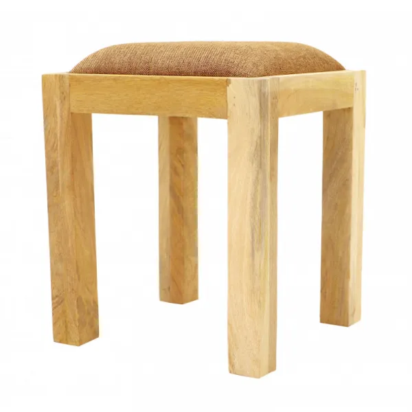 indickynabytok.sk - Taburet Sita 40x45x40 s poťahom indický masív mango