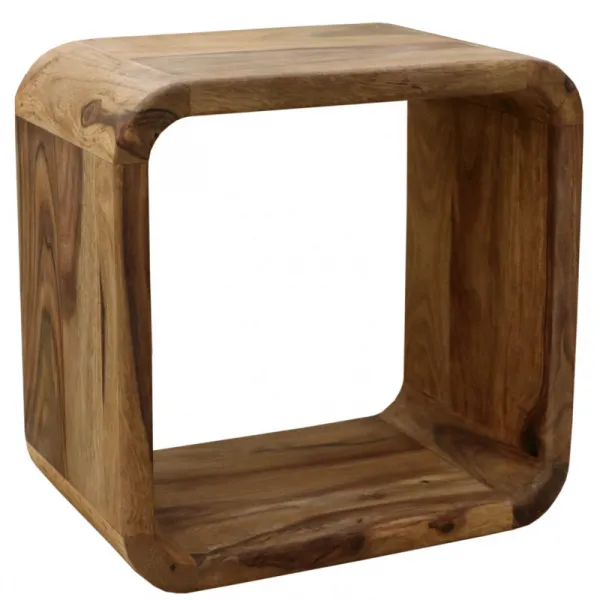 indickynabytok.sk - Polica na stenu Tina 35x35x22 indický masív palisander