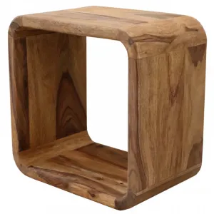 indickynabytok.sk - Polica na stenu Tina 35x35x22 indický masív palisander