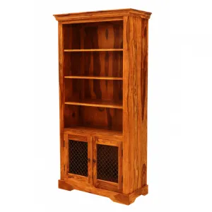 indickynabytok.sk - Knižnica Jali 100x200x45 z indického masívu palisander