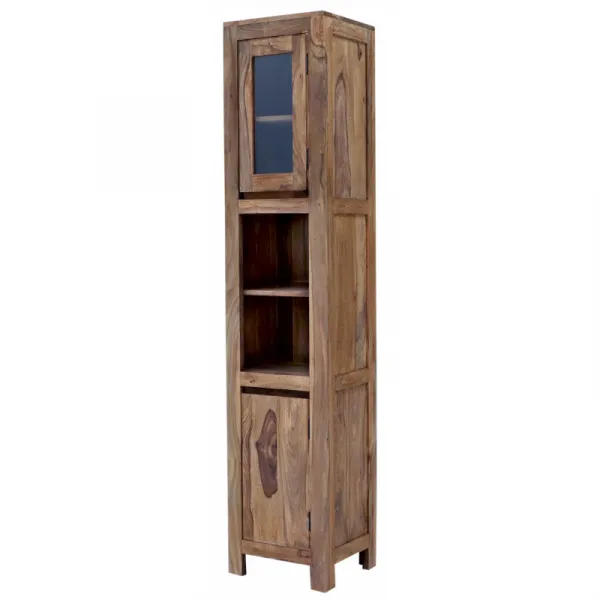 indickynabytok.sk - Skrinka do kúpeľne Gani 40x190x35 z indického masívu palisander