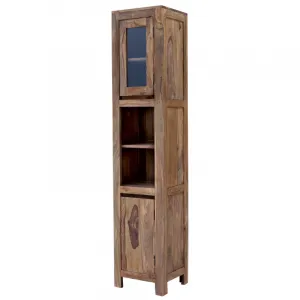 indickynabytok.sk - Skrinka do kúpeľne Gani 40x190x35 z indického masívu palisander