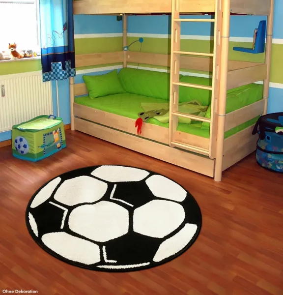 Hanse Home Collection koberce Kusový koberec Prime Pile Fussball 100015 - 100x100 (priemer) kruh cm