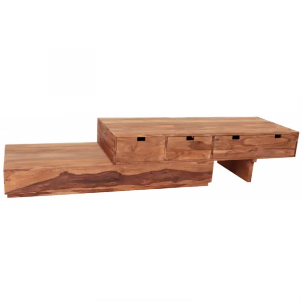 indickynabytok.sk - TV stolík 260x40x60 indický masív palisander
