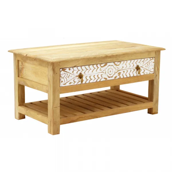 indickynabytok.sk - Konferenčný stolík Sita 90x45x60 indický masív mango