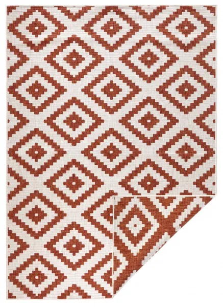NORTHRUGS - Hanse Home koberce Kusový koberec Twin-Wendeteppiche 103130 terra creme – na von aj na doma - 80x150 cm