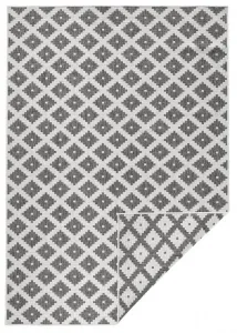 NORTHRUGS - Hanse Home koberce Kusový koberec Twin-Wendeteppiche 103126 grau creme – na von aj na doma - 80x150 cm