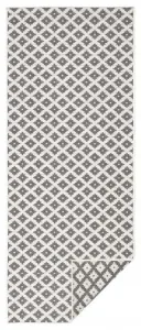 NORTHRUGS - Hanse Home koberce Kusový koberec Twin-Wendeteppiche 103126 grau creme – na von aj na doma - 80x150 cm
