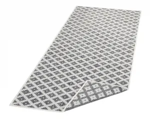 NORTHRUGS - Hanse Home koberce Kusový koberec Twin-Wendeteppiche 103126 grau creme – na von aj na doma - 80x150 cm