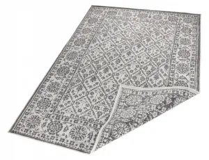 NORTHRUGS - Hanse Home koberce Kusový koberec Twin-Wendeteppiche 103116 grau creme – na von aj na doma - 80x150 cm