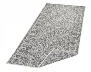 NORTHRUGS - Hanse Home koberce Kusový koberec Twin-Wendeteppiche 103116 grau creme – na von aj na doma - 80x150 cm