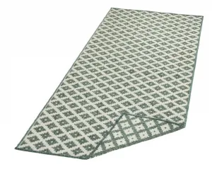 NORTHRUGS - Hanse Home koberce Kusový koberec Twin-Wendeteppiche 103125 grün creme – na von aj na doma - 160x230 cm