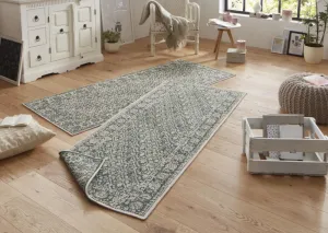 NORTHRUGS - Hanse Home koberce Kusový koberec Twin-Wendeteppiche 103115 grün creme – na von aj na doma - 80x150 cm